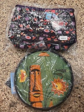 Lot of 2 NWT Harveys Shag Purses - Lucky and Tiki Circle